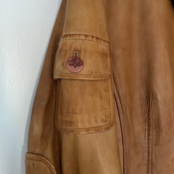 Danier Cognac Leather Jacket XS - Picture 8 of 12